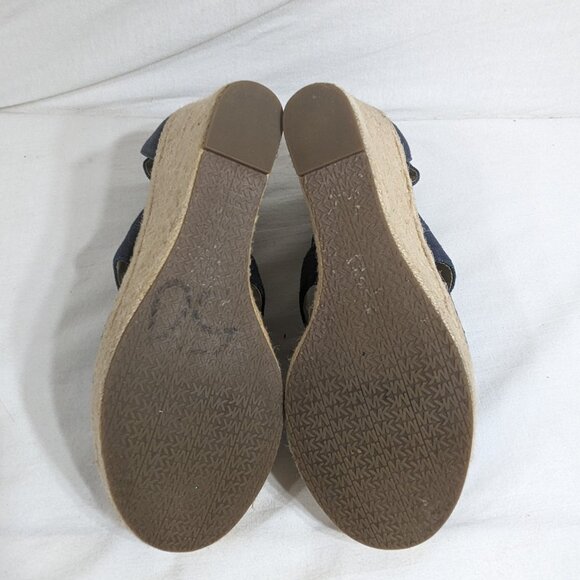 Micheal Kors Navy Blue Wedges - Picture 3 of 6